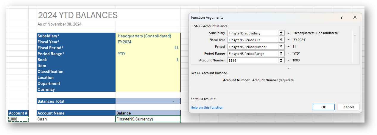 Account Balance Arguments
