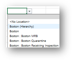 Dropdown Boston Options